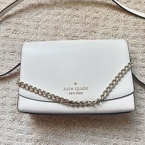 Kate Spade Madison Flap Convertible Crossbody in bone white